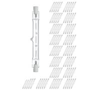 CLAR- Bombilla Halógena Lineal CLAR 78mm, 80W/120W/160W, 230V, Base R7S, 2700K, Alta Reproducción Cromática (CRI+95), Ideal para Iluminación Residencial