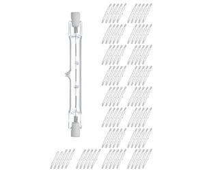 CLAR- Bombilla Halógena Lineal CLAR 78mm, 80W/120W/160W, 230V, Base R7S, 2700K, Alta Reproducción Cromática (CRI+95), Ideal para Iluminación Residencial