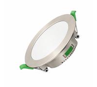 CLAR - Downlight LED techo empotrable, Ojos de buey LED para techo, Focos para el techo, Downlight Regulable 6W, 3 CCT, Niquel Cct.