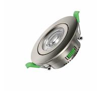CLAR - Focos LED Interior Techo, Módulo LED Ultra Plano Regulable 6W, Seleccionador de tonalidad, Ajustable 38º Cct.