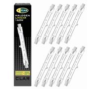 CLAR - Halógena Lineal 160W 78mm 230V ombillas Halogenas, Focos Halógenos, Bombilla Halógena R7S (Pack 10)