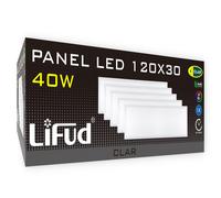 CLAR - Panel LED 120x30 Empotrable 40W, Driver Lifud 3 Años de Garantía, Panel LED para Techo, Alta Luminosidad