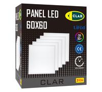CLAR - Panel LED 60x60 40W, Driver Lifud, Focos LED Interior Techo