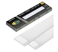 CLAR - Pantalla LED 60 cm, Regleta Cocina, Barra de Luz Techo, Luminaria 6500ºK (60W Pack 2)