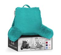 Clara Clark Almohada de TV de Espuma viscoelástica triturada para niños, Adolescentes y Adultos, Color Verde Azulado, tamaño Mediano prémium