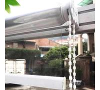 Claro Pvc Persianas Enrollables al Aire Libre,Estor Enrollable Impermeables Transparente,Gazebo Balcón Porche Exterior Cortinas Divisorias,Cortina Enrollable Plástico,Elevable,W×H-170×150cm/66.9×59in