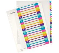 Clasificador de plástico Wow, tamaño A4, con capacidad para 1-20 documentos, de polipropileno (PP), 20 hojas, de colores, paquete de 6 unidades