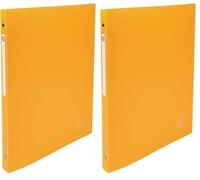 Classeur 4 anneaux 15 mm polypropylene opaque (avec etiquette de dos) - a4 (Paquete de 2)