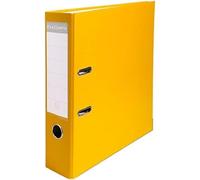 Exacompta, archivador de palanca de polipropileno, color amarillo, con lomo de 75 mm, modelo 918404B