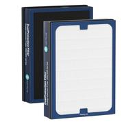 Classic 200/300 Series DualProtection Filtro de repuesto compatible con Blueair 200/300 Series, for200, 201, 203, 205, 210, 215, 250, 270, 280i, 303, True HEPA con carbón activado, paquete de 2