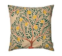 Classic Collection Funda de cojín Lemon Garden 50x50 cm Verde oscuro