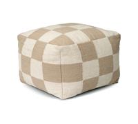 Classic Collection Puf Square 50x50 cm Blanco-natural