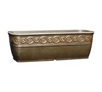 Classic Home and Garden Corinthian Trough Planter, 10", Bronze