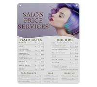 Classic Shave and a Haircut Metal Sign Vintage Style Aluminum Wall Decor for Man Cave Home Office Bar Cafe 8 X 12 inch