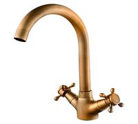 Classica Grifo de lavabo caño alto bimando (Bronce)