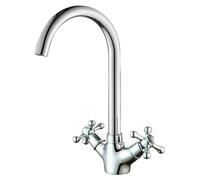 Classica Grifo de lavabo caño alto bimando (Cromo)
