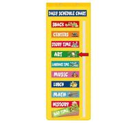 Classroom Schedule Pocket Chart, Visual Daily Calendar, 50,98 x 17,99 x 0,39 pulgadas, Educational Teaching Organizer with Clear Display Pockets, Ideal para Home, Daycare, Homeschool, Classroom