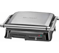 Clatronic KG 3571, parrilla eléctrica de contacto, multifunción, para cocinar a la parrilla por ambos lados y sin grasas, placas con revestimiento antiadherente, sistema de enrollamiento de cables, 20