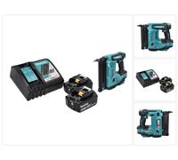 Clavadora de cabeza hundida a batería Makita DBN 500 RG, 18 V, 15-50 mm + 2 baterías de 6,0 Ah + cargador