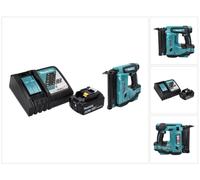 Clavadora de cabeza hundida a batería Makita DBN 500 RG1, 18 V, 15-50 mm + 1 batería de 6,0 Ah + cargador