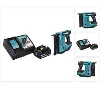 Clavadora de cabeza hundida a batería Makita DBN 500 RT1, 18 V, 15-50 mm + 1 batería de 5,0 Ah + cargador