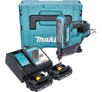Clavadora de puntas a batería Makita DPT 353 RYJ 18 V 15-35 mm + 2 baterías de 1,5 Ah + cargador + Makpac