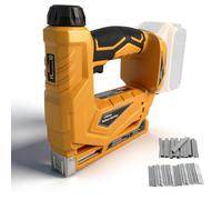 Clavadora inalámbrica compatible con Dewalt 18V/20V, pistola de clavos eléctrica 2 en 1, pistola de clavos inalámbrica de 18 GA con 1000 clavos y 1000 grapas para bricolaje en el hogar carpintería