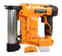 Clavadora inalámbrica de 18 GA compatible con batería Dewalt de 18 V y 20 V, pistola de clavos inalámbrica 2 en 1 mejorada, grapadora de batería con 1000 clavos y 1000 grapas para mejoras del hogar y