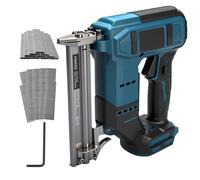 Clavadora inalámbrica para Makita 18 V, 2 en 1, pistola de pinzas de uñas inalámbrica, 18 GA, con 1000 clavos y 1000 grapas para bricolaje y carpintería