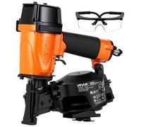 Clavadora neumática profesional para techos CN45N, de 19 mm a 45 mm, con ángulo de 15 grados. Pistola neumática para clavos de techos, con capacidad para 45 clavos, disparo ultrarrápido, y presión de