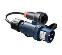 Clavija 2P+T BASE 2P+TTL (Negro/Azul, IP44)