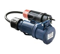Clavija 2P+TTL BASE 2P+T (Negro/Azul, IP44)