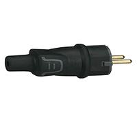 Clavija aerea de goma 16A negra Legrand 50342