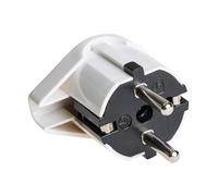 Clavija aérea TTL con salida lateral y solera, ideal para conexiones eléctricas en instalaciones temporales y eventos.