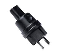 Clavija bipolar para cable rectangular de 5 x 11 mm