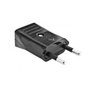 Clavija red electrica macho 4mm 10a/250v color negra k16007