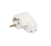 Clavija red schuko macho 4,8mm acodada 16a blanco