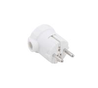 Clavija salida lateral 16a 250v blanca