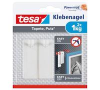 Clavo adhesivo tesa para paredes pintadas y yeso 1 kg, 2 piezas