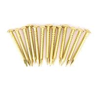 Clavo de Latón, 100 Piezas Clavos Dorados de Cabeza Redonda Clavos de Pared de Latón 10 Mm / 15 Mm / 18 Mm / 22 Mm para Madera, para Espejo de Marco de Imagen Colgante(Length 18mm)