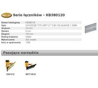 Clavos brt21 3,80 x 120mm 1288 pzas, bostitch, modelo kb380120, alta c