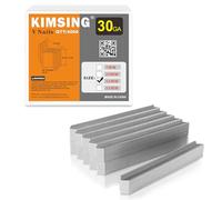 Clavos en V KIMSING de 12 mm, calibre 30,10,3 mm, 4000 unidades por caja, clavos en V galvanizados para la clavadora de marcos V1015, destinados a la fabricación de marcos y la carpintería