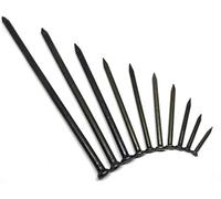Clavos pequeños para carpintería, Kit de clavos acero inoxidable 304, color negro, varios tamaños, 1 kg(2.5 Inch 60mm)