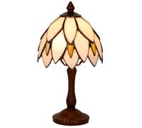 Clayre&Eef Lilli - elegante lámpara de mesa de estilo Tiffany