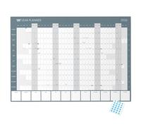 Clear Mind Concepts®,Planificador de pared para 2023,Calendario grande A1 plegado, 84.1 cmx59.4 cm para el trabajo en casa, papel de seda, 3 planificadores de organización imprimibles