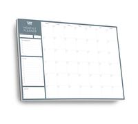 Clear Mind Concepts®,Planificador mensual para escritorio, 24 hojas de papel de 160 g/m², sin fecha, para el hogar, trabajo, oficina, productividad, planificación y organización (A3 estándar)