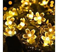 Clearhill 2pack Farol de Cordón con Batería y Alimentación USB 19.6FT/6M Cálido con 40 LED Farol de Cerezo en Flor, Decoración Interior/Exterior - Ideal para Navidad, Jardín, Cumpleaños, Boda, Fiesta