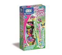 Clementoni Idea - Create Your Pens: Wonderful Butterflies, Laboratorio de Bolígrafos Personalizados, Kit Creativo para Niños 6+ Años, con 3 Bolígrafos Personalizables con Tinta y Accesorios, 18873