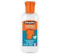 Cléopatre - Cléo'Textile - Cola Transparente, Potente y Polivalente para Textiles - Punta de Precisión - Fabricado en Francia - Frasco 100gr