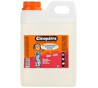 Cléopatre - Pegamento Transparente - Formato Recarga - Aplicación Fácil, Precisa y Homogénea - Sin Disolventes, Limpieza con Agua - A partir de 6 Años - Fabricado en Francia - 2KG
